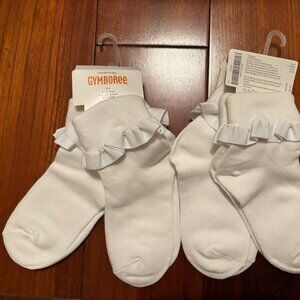 Gymboree girls socks bundle NWT 4 pairs size 3-4 shoe size 9-10 US / 8-9 UK